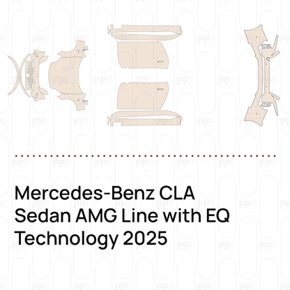 Voorgesneden PPF Mercedes-Benz CLA Sedan AMG Line with EQ Technology 2025