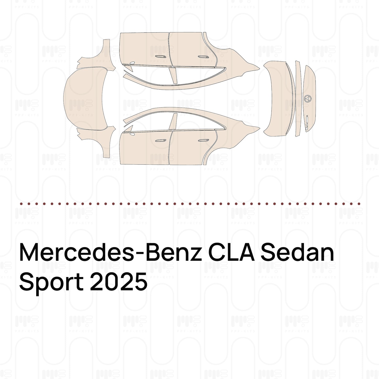 Voorgesneden PPF Mercedes-Benz CLA Sedan Sport 2025
