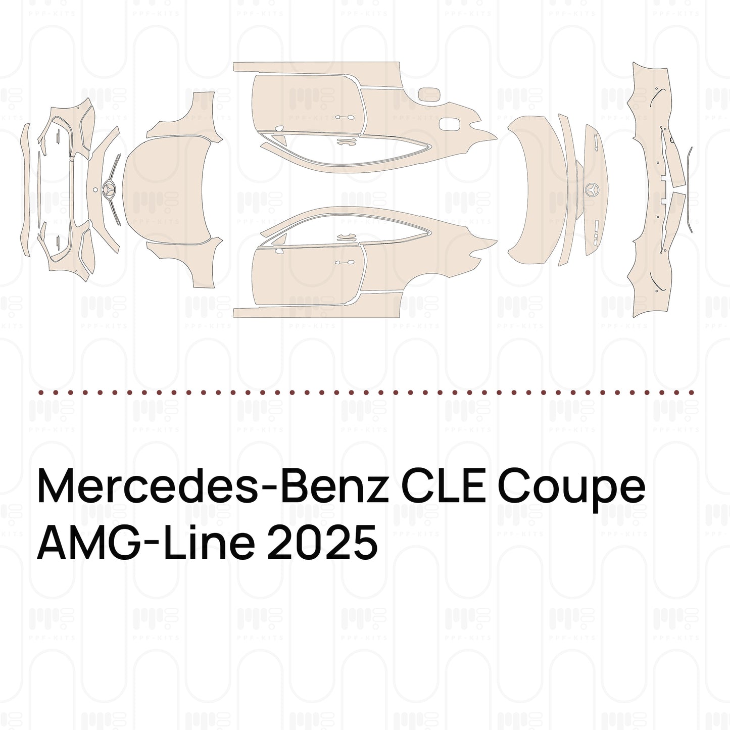 Voorgesneden PPF Mercedes-Benz CLE Coupe AMG-Line 2025