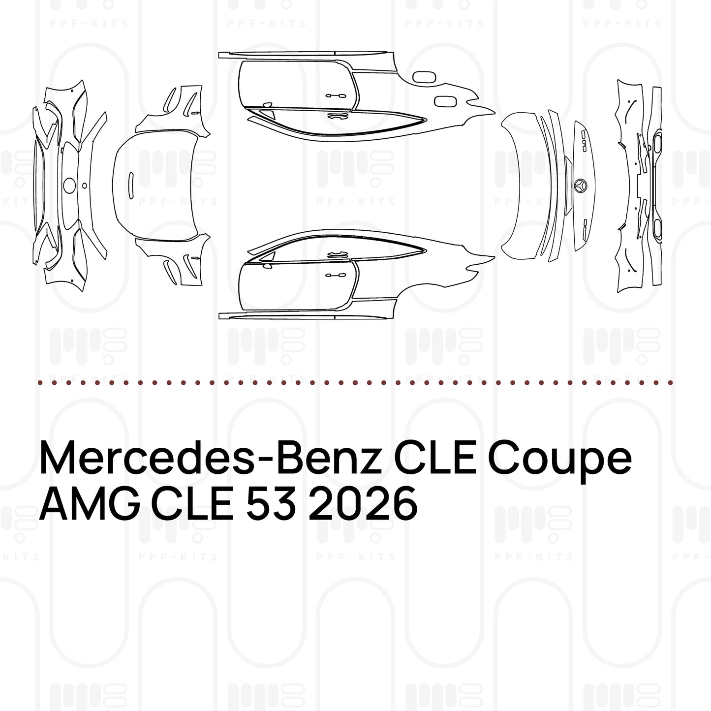 Voorgesneden PPF Mercedes-Benz CLE Coupe AMG CLE 53 2026