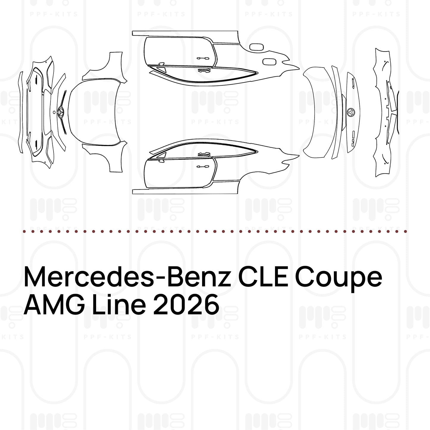Voorgesneden PPF Mercedes-Benz CLE Coupe AMG Line 2026