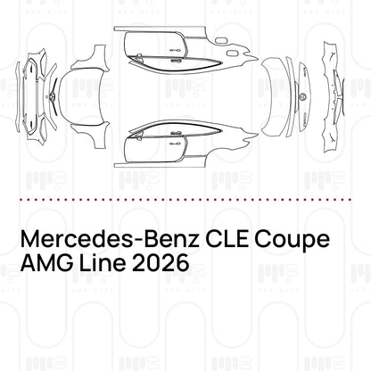 Voorgesneden PPF Mercedes-Benz CLE Coupe AMG Line 2026