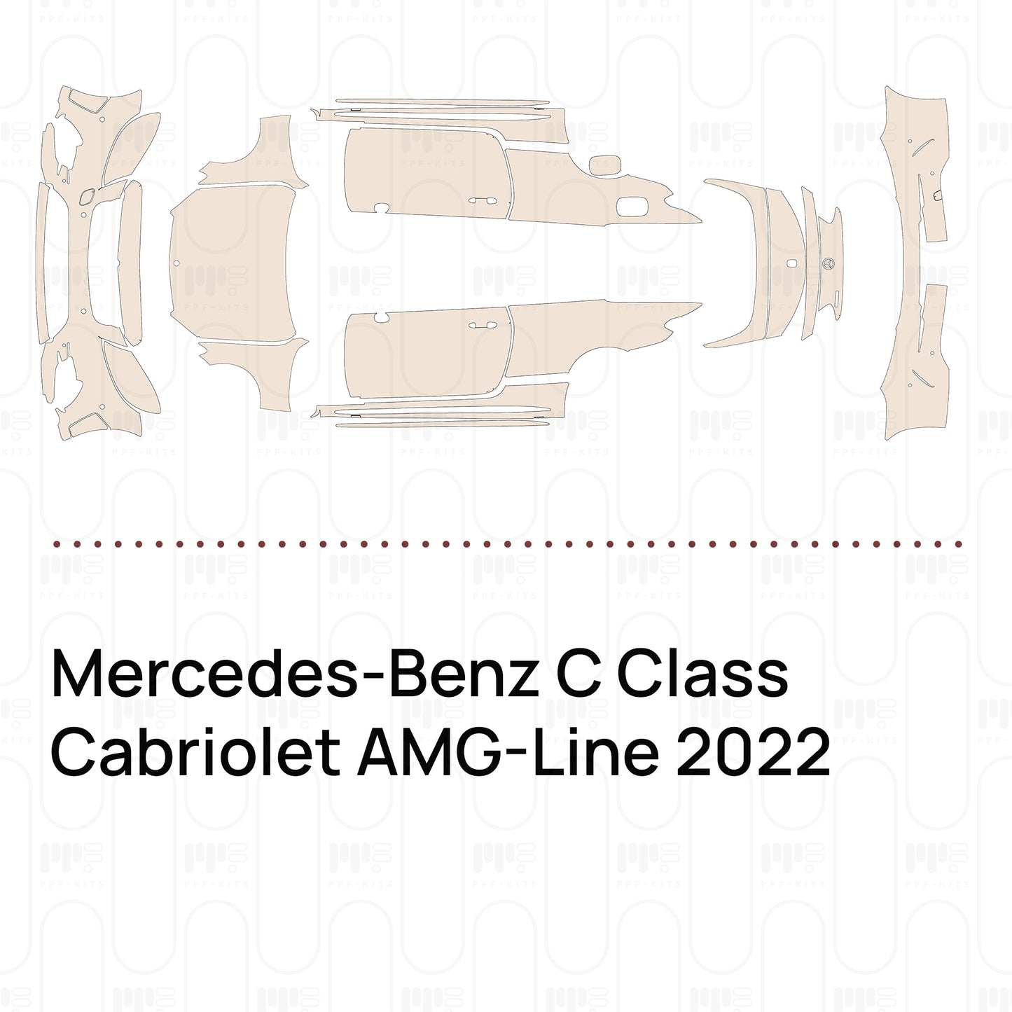 Voorgesneden PPF Mercedes-Benz C Class Cabriolet AMG-Line 2022