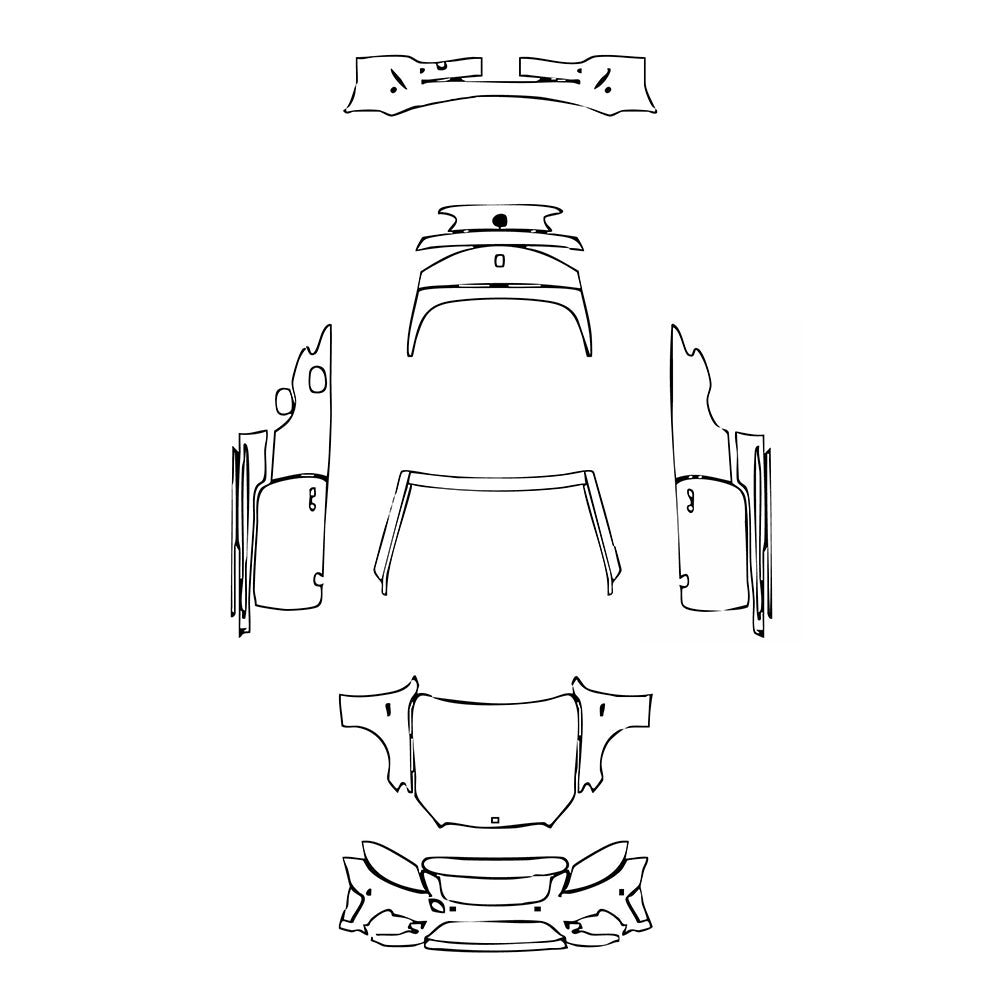 Pre-Cut PPF Mercedes-Benz C Class Cabriolet AMG C43 2019 - PPF-Kits