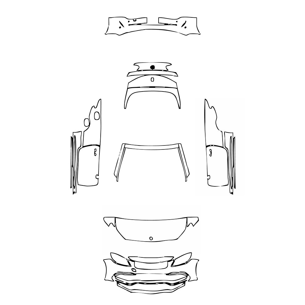 Pre-Cut PPF Mercedes-Benz C Class Cabriolet AMG C63 S 2023 - PPF-Kits