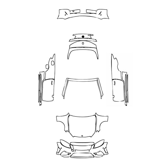 Pre-Cut PPF Mercedes-Benz C Class Cabriolet AMG Line 2021 - PPF-Kits
