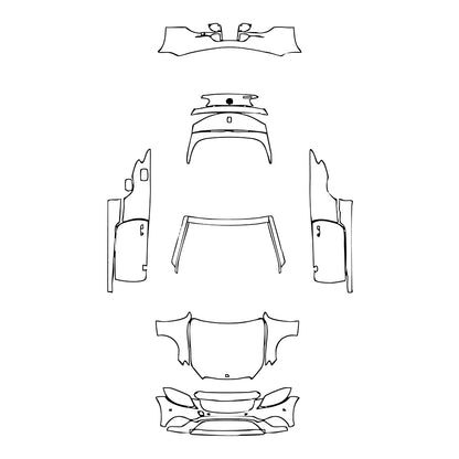 Pre-Cut PPF Mercedes-Benz C Class Cabriolet Base 2021 - PPF-Kits
