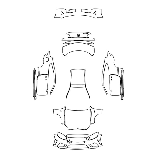 Pre-Cut PPF Mercedes-Benz C Class Coupe AMG C43 2021 - PPF-Kits