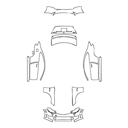 Pre-Cut PPF Mercedes-Benz C Class Coupe AMG C63 2012 - PPF-Kits