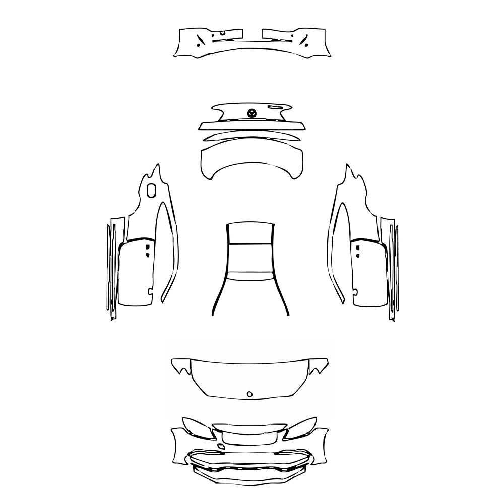 Pre-Cut PPF Mercedes-Benz C Class Coupe AMG C63 2021 - PPF-Kits