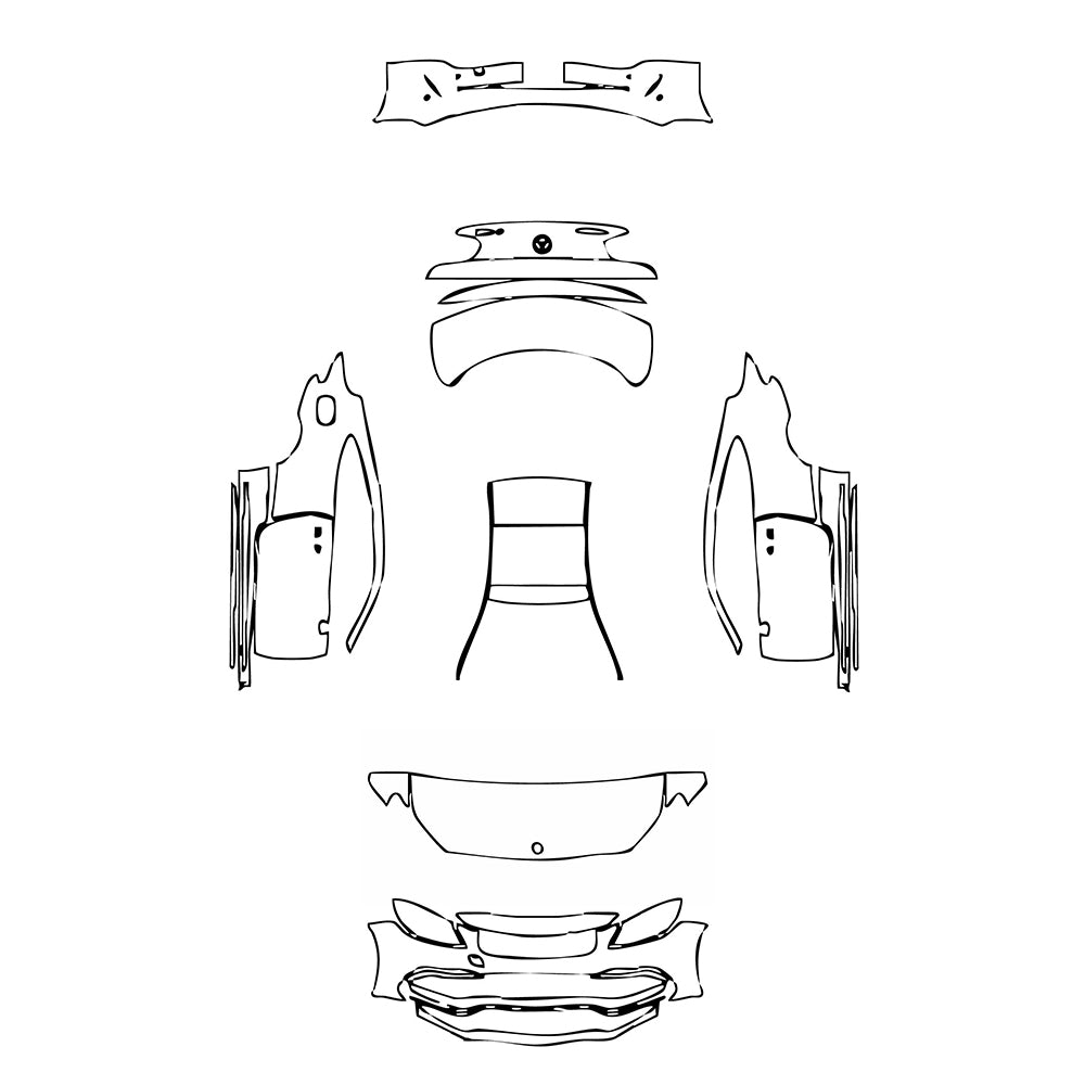 Pre-Cut PPF Mercedes-Benz C Class Coupe AMG C63 S 2019 - PPF-Kits