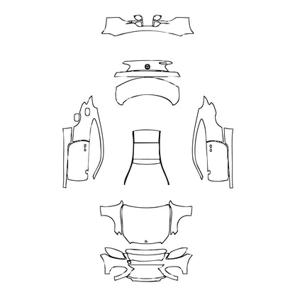 Pre-Cut PPF Mercedes-Benz C Class Coupe Base 2016 - PPF-Kits