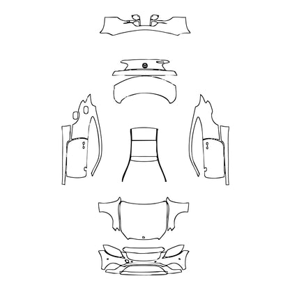 Pre-Cut PPF Mercedes-Benz C Class Coupe Base 2021 - PPF-Kits