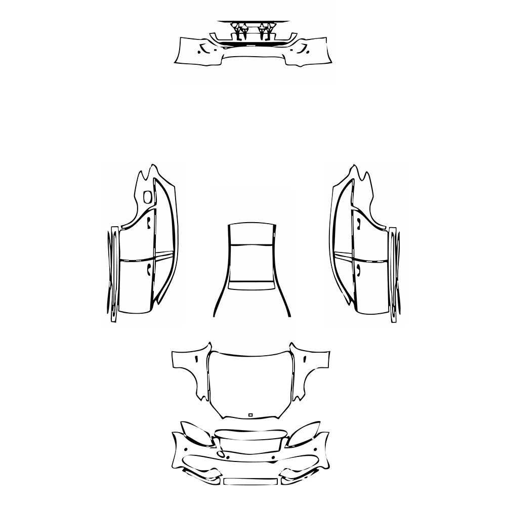 Pre-Cut PPF Mercedes-Benz C Class Estate AMG C43 2016 - PPF-Kits
