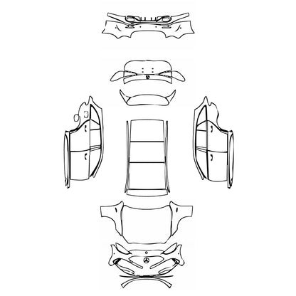 Pre-Cut PPF Mercedes-Benz C Class Estate AMG C43 2023 - PPF-Kits