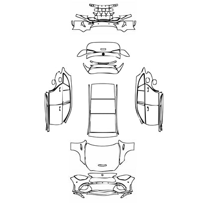 Pre-Cut PPF Mercedes-Benz C Class Estate AMG C63 S e Performance 2025 - PPF-Kits