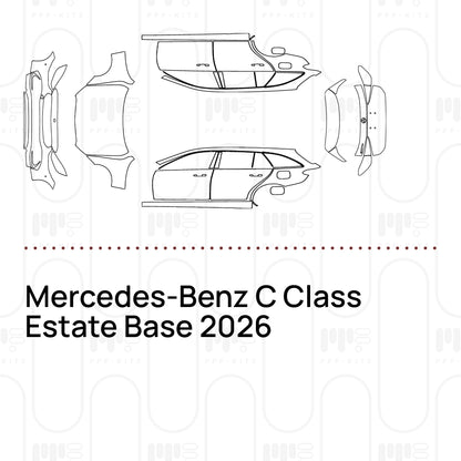 Voorgesneden PPF Mercedes-Benz C Class Estate Base 2026