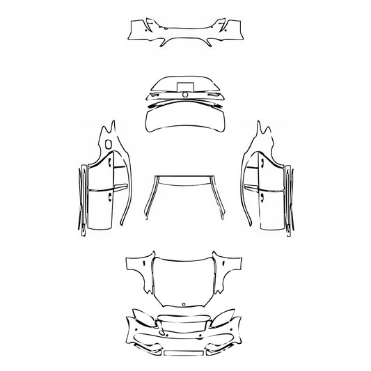 Pre-Cut PPF Mercedes-Benz C Class Sedan AMG C43 2016 - PPF-Kits
