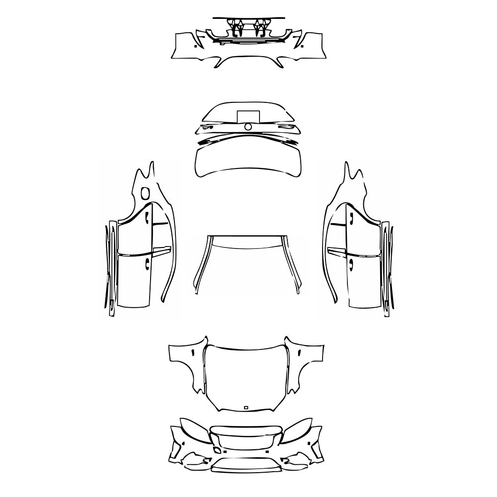 Pre-Cut PPF Mercedes-Benz C Class Sedan AMG C43 2020 - PPF-Kits