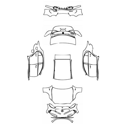 Pre-Cut PPF Mercedes-Benz C Class Sedan AMG C43 2023 - PPF-Kits