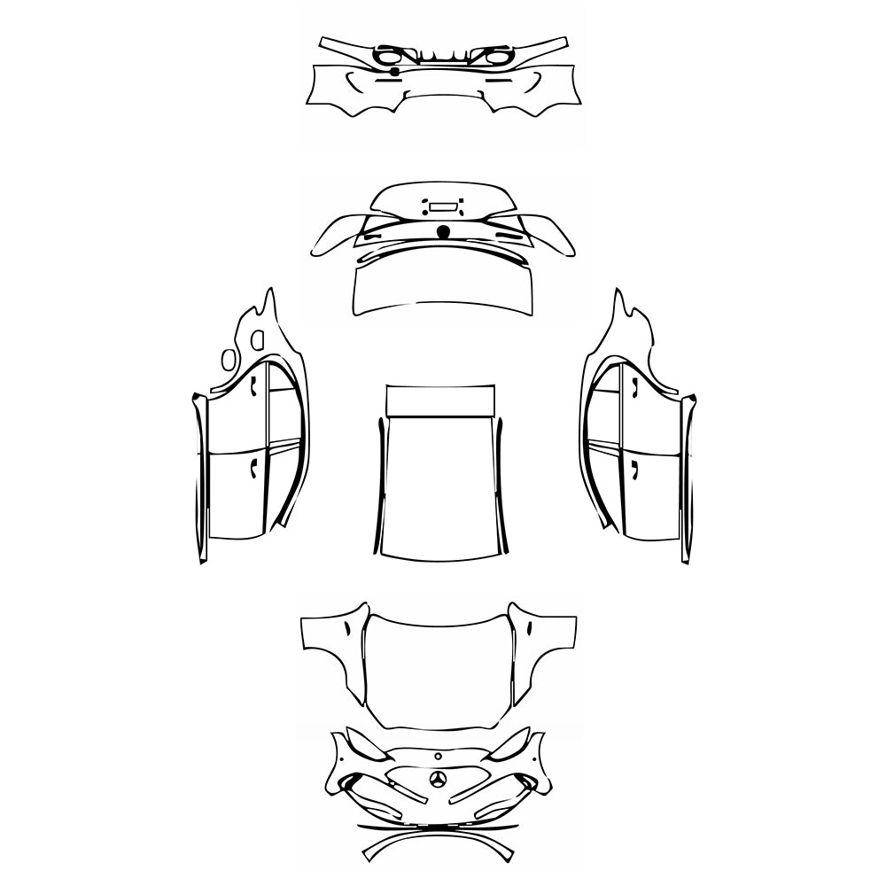 Pre-Cut PPF Mercedes-Benz C Class Sedan AMG C43 2025 - PPF-Kits