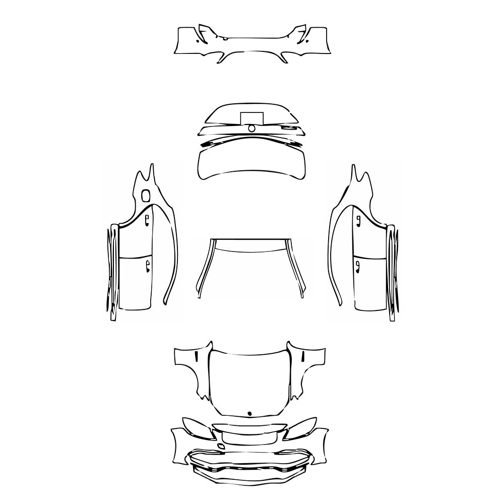 Pre-Cut PPF Mercedes-Benz C Class Sedan AMG C63 2019 - PPF-Kits