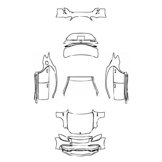 Pre-Cut PPF Mercedes-Benz C Class Sedan AMG C63 2020 - PPF-Kits