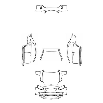 Pre-Cut PPF Mercedes-Benz C Class Sedan AMG C63 S 2016 - PPF-Kits