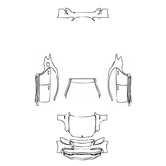 Pre-Cut PPF Mercedes-Benz C Class Sedan AMG C63 S 2017 - PPF-Kits