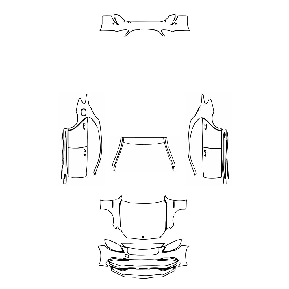 Pre-Cut PPF Mercedes-Benz C Class Sedan AMG C63 S 2020 - PPF-Kits