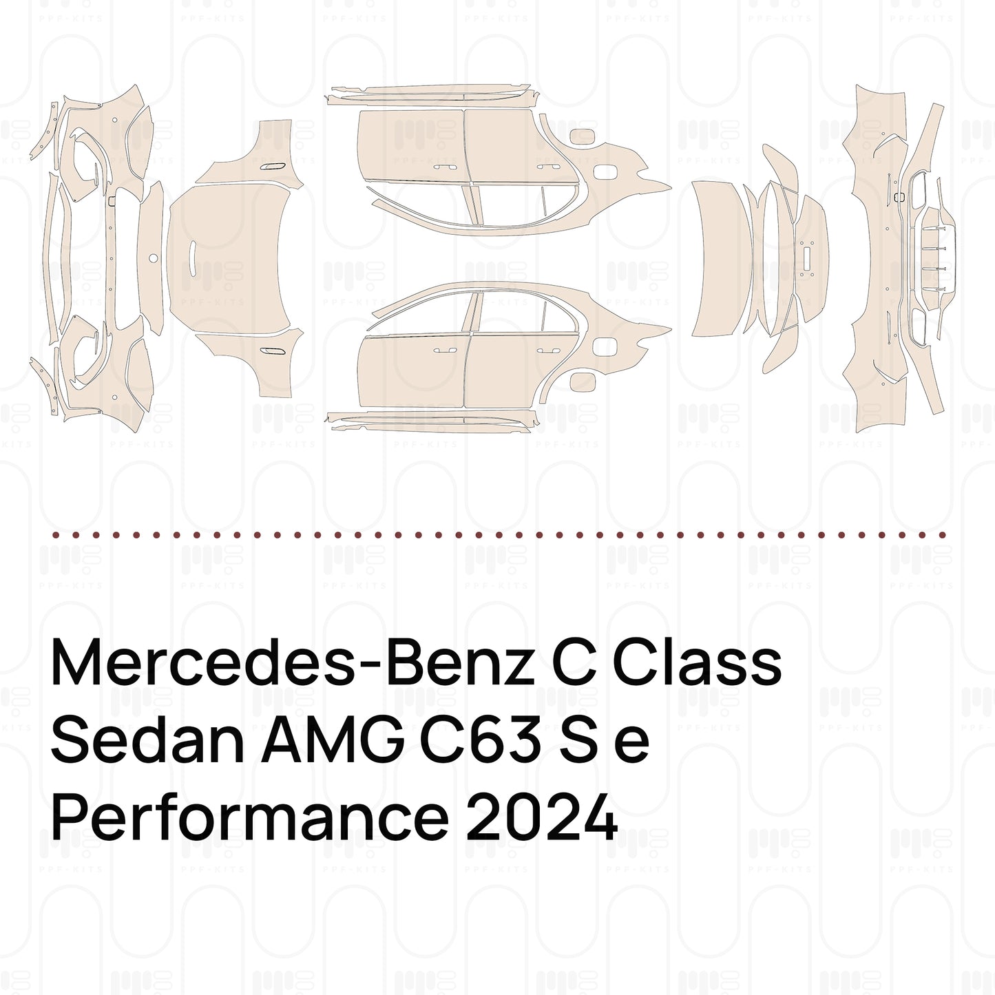 Voorgesneden PPF Mercedes-Benz C Class Sedan AMG C63 S e Performance 2024