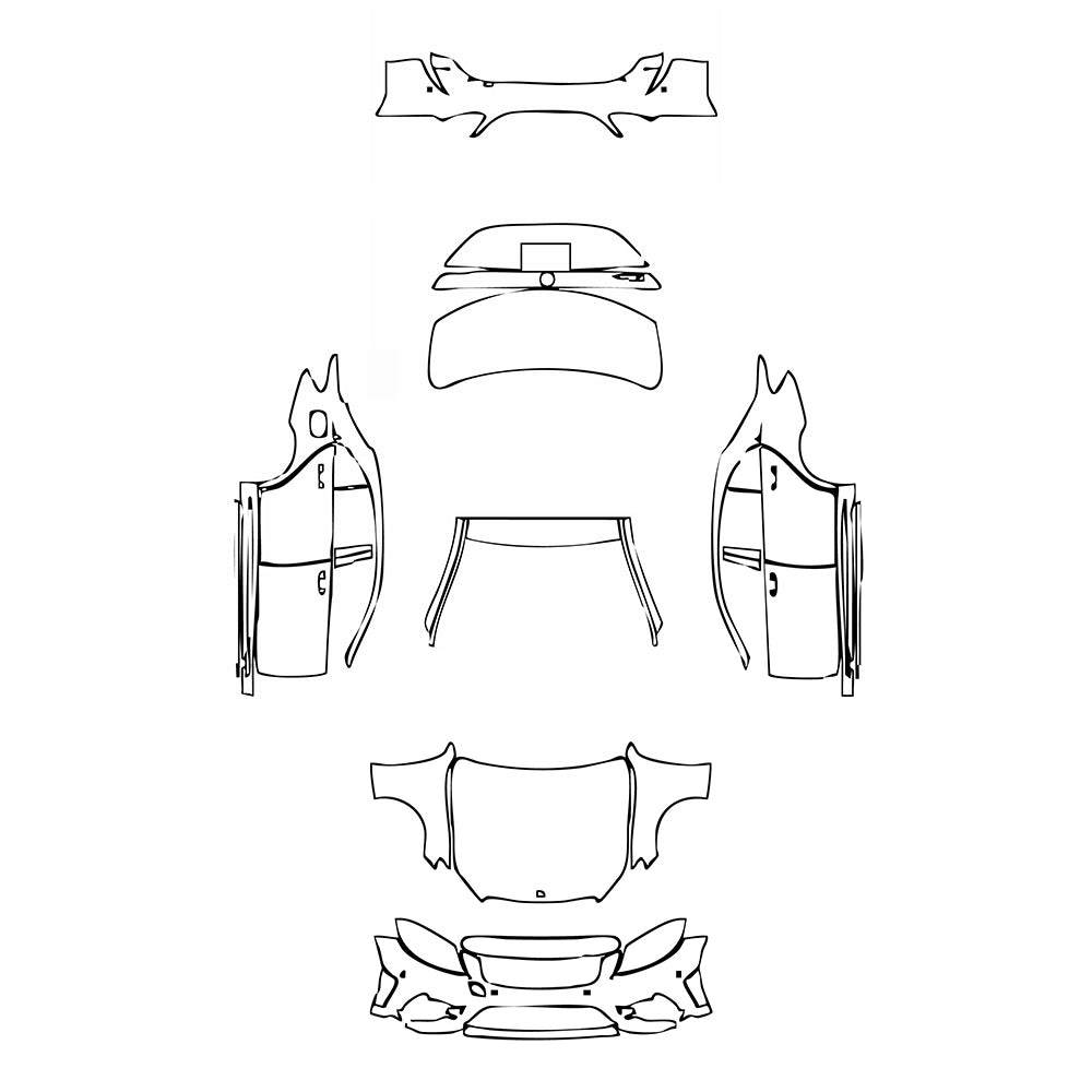Pre-Cut PPF Mercedes-Benz C Class Sedan AMG Line Extended Wheelbase 2019 - PPF-Kits