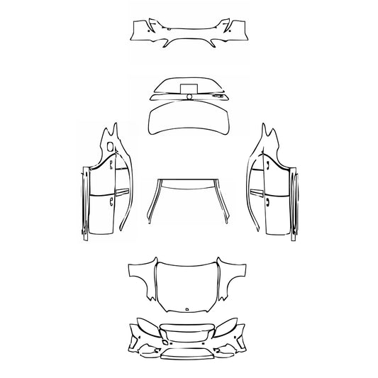 Pre-Cut PPF Mercedes-Benz C Class Sedan AMG Line Extended Wheelbase 2021 - PPF-Kits