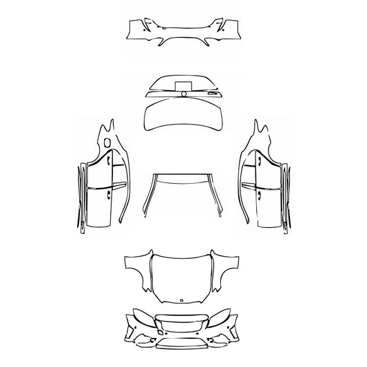 Pre-Cut PPF Mercedes-Benz C Class Sedan AMG Line Standard Wheelbase 2021 - PPF-Kits
