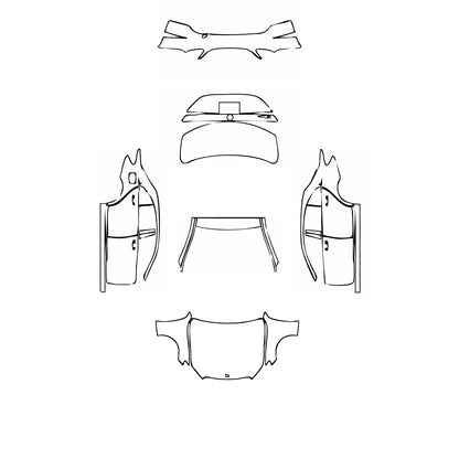 Pre-Cut PPF Mercedes-Benz C Class Sedan Base Extended Wheelbase 2019 - PPF-Kits