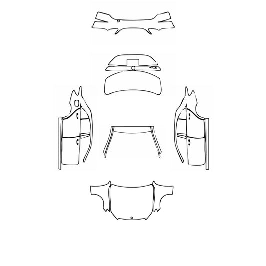 Pre-Cut PPF Mercedes-Benz C Class Sedan Base Extended Wheelbase 2020 - PPF-Kits