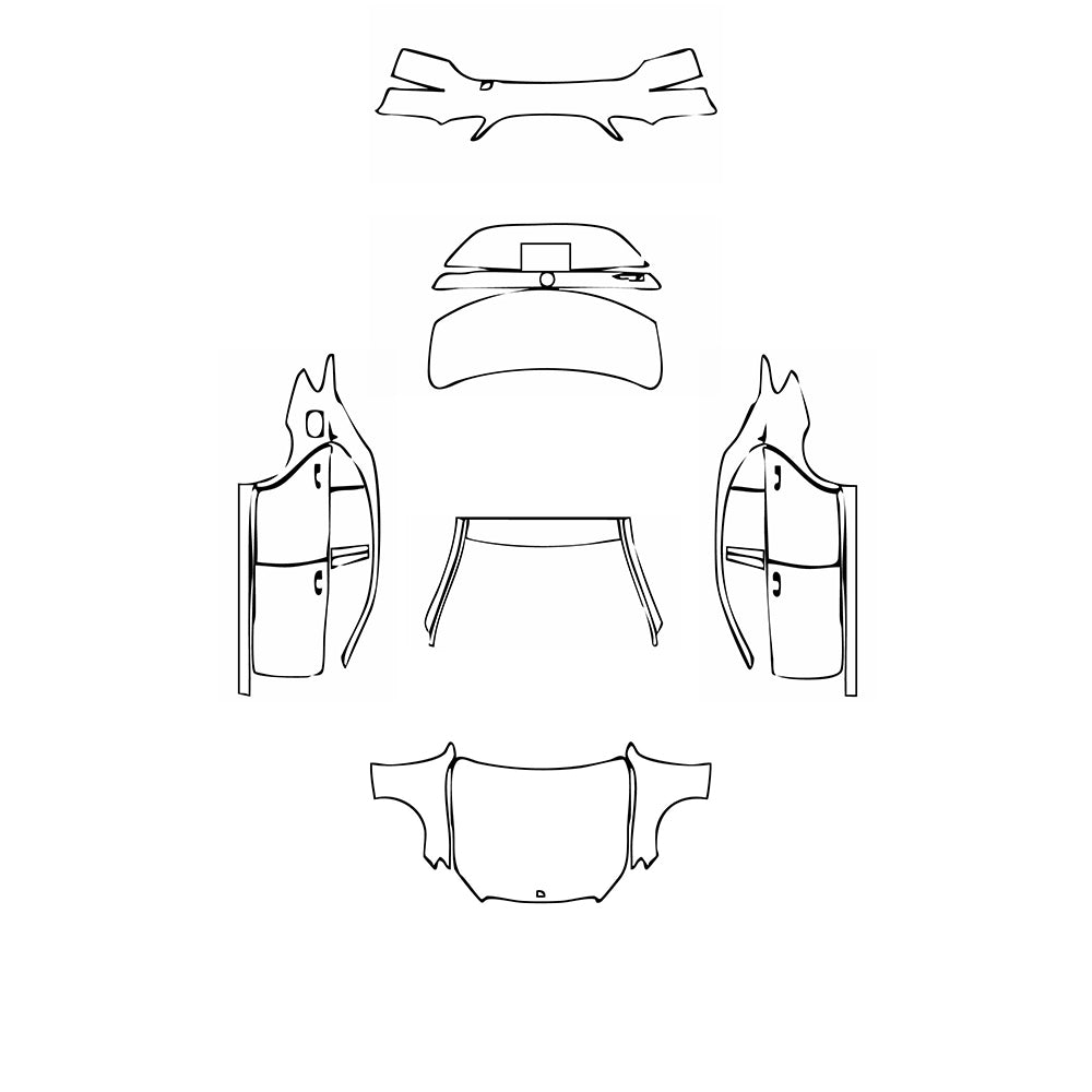 Pre-Cut PPF Mercedes-Benz C Class Sedan Base Extended Wheelbase 2021 - PPF-Kits
