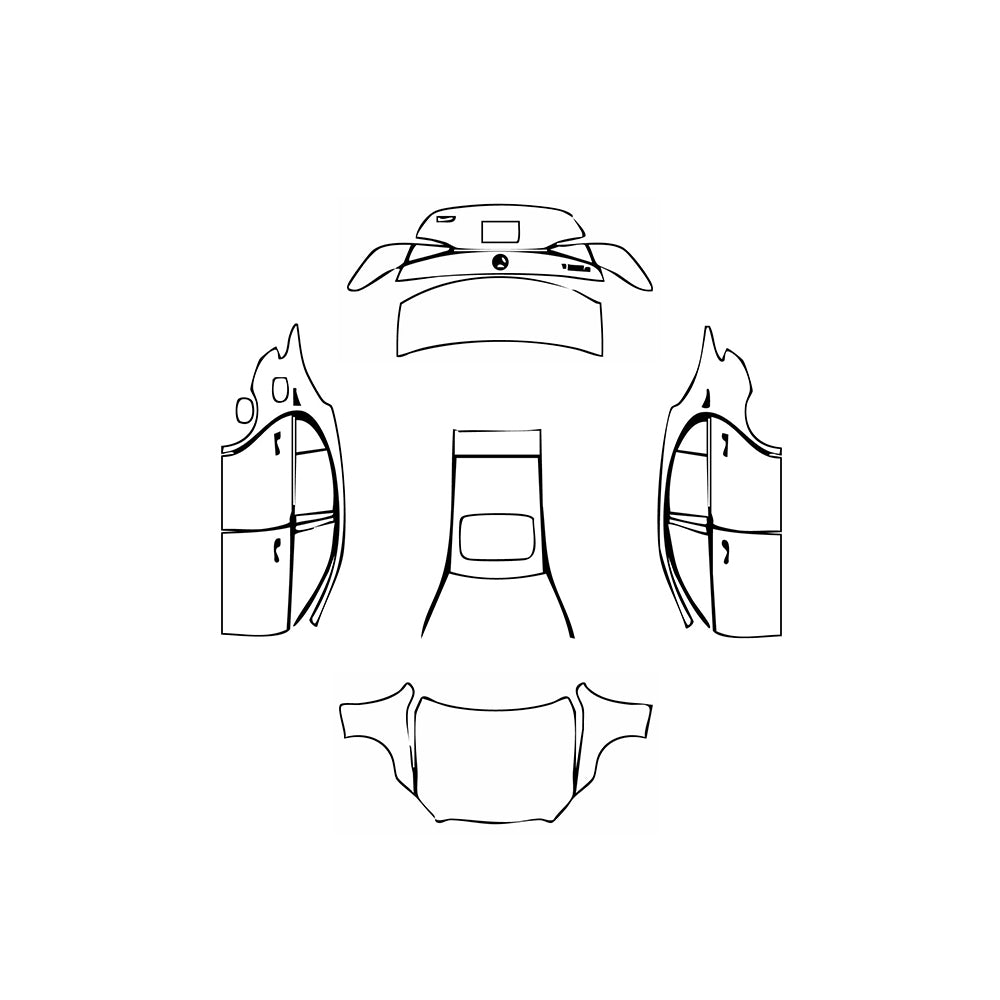 Pre-Cut PPF Mercedes-Benz C Class Sedan Base Extended Wheelbase 2024 - PPF-Kits