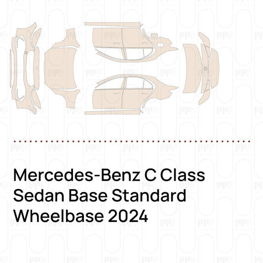 Voorgesneden PPF Mercedes-Benz C Class Sedan Base Standard Wheelbase 2024