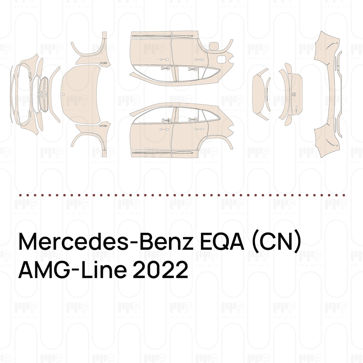 Voorgesneden PPF Mercedes-Benz EQA (CN) AMG-Line 2022