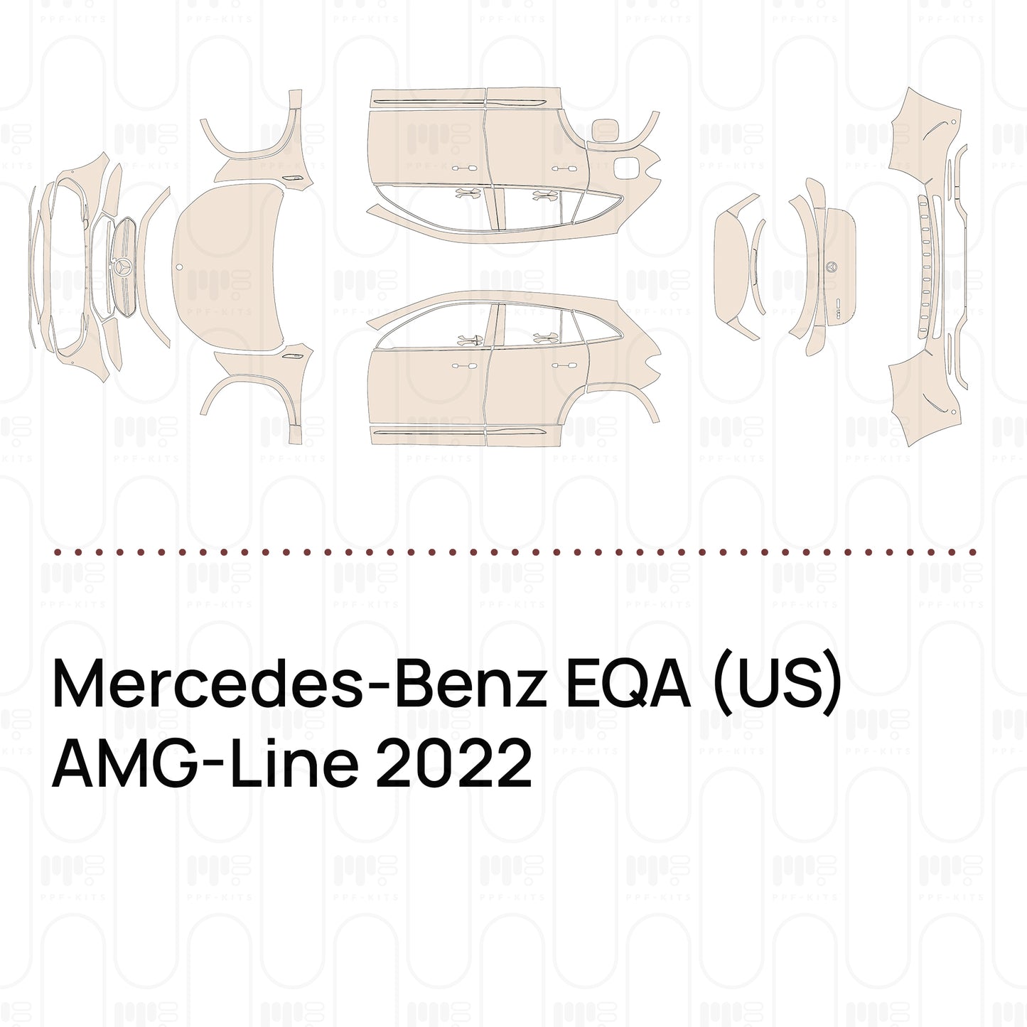Voorgesneden PPF Mercedes-Benz EQA (US) AMG-Line 2022