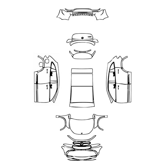 Pre-Cut PPF Mercedes-Benz EQA (US) AMG Line 2021 - PPF-Kits