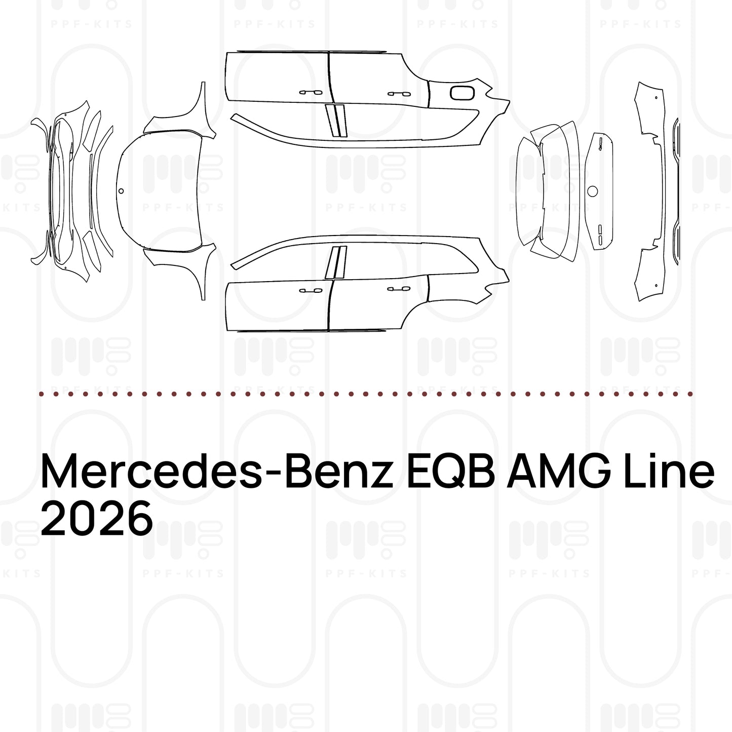 Voorgesneden PPF Mercedes-Benz EQB AMG Line 2026
