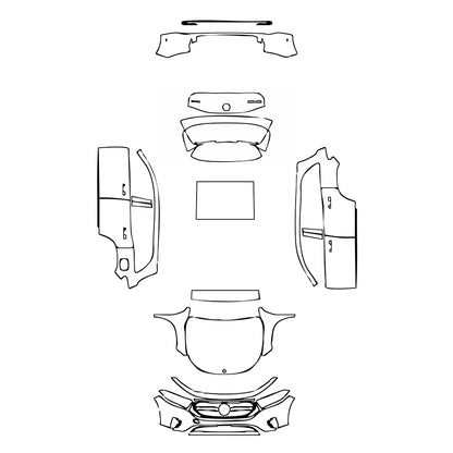 Pre-Cut PPF Mercedes-Benz EQB Base 2022 - PPF-Kits