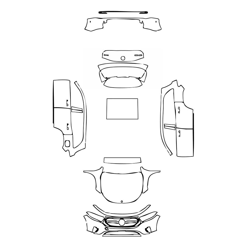 Pre-Cut PPF Mercedes-Benz EQB Base 2023 - PPF-Kits