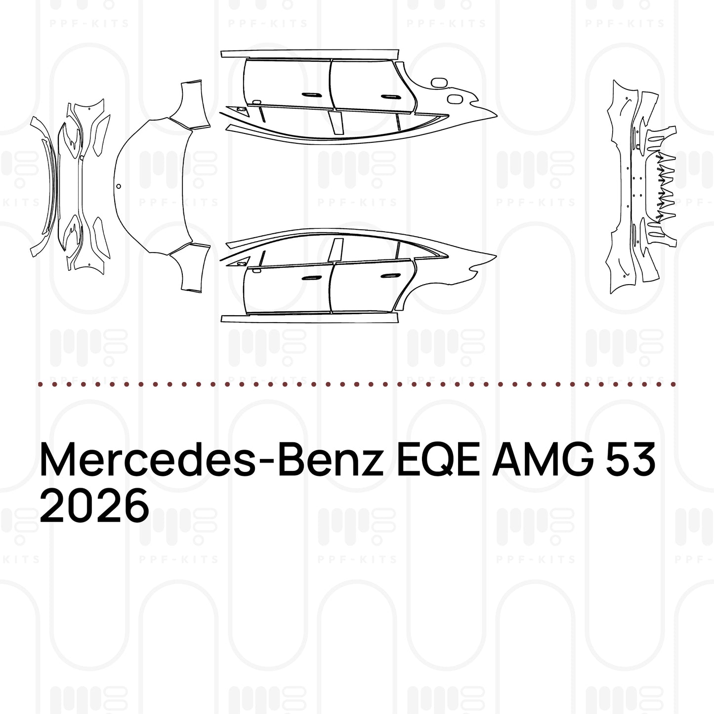Voorgesneden PPF Mercedes-Benz EQE AMG 53 2026