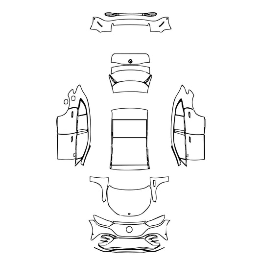Pre-Cut PPF Mercedes-Benz EQE SUV AMG 53 2025 - PPF-Kits