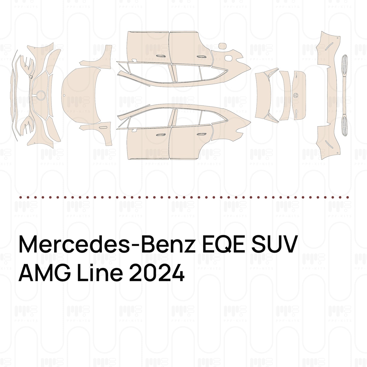 Voorgesneden PPF Mercedes-Benz EQE SUV AMG Line 2024