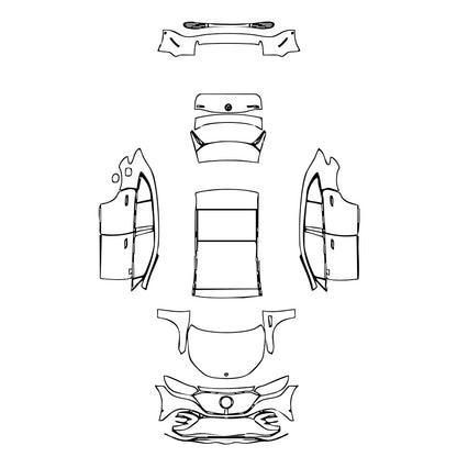 Pre-Cut PPF Mercedes-Benz EQE SUV AMG Line 2025 - PPF-Kits