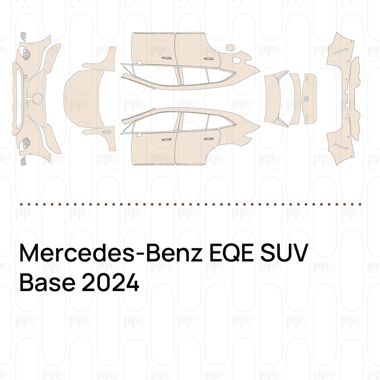 Voorgesneden PPF Mercedes-Benz EQE SUV Base 2024